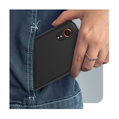 OtterBox React Series Case - Rugged Black Protection for Samsung Galaxy XCover7 - SKU: 0840304761159
